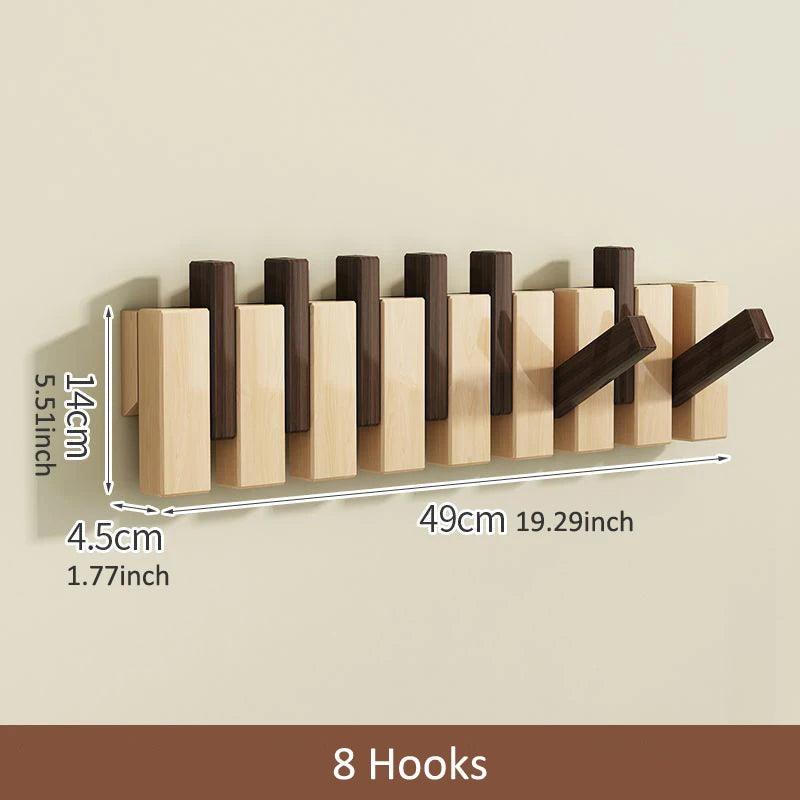 Modern Nordic Foldable Wall Hanging Hooks Hanger │ Rack for Clothes Bags Coat │ Entrance Door Home Decoration - Besontique