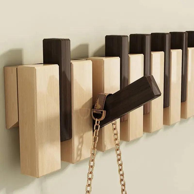 Modern Nordic Foldable Wall Hanging Hooks Hanger │ Rack for Clothes Bags Coat │ Entrance Door Home Decoration - Besontique Home