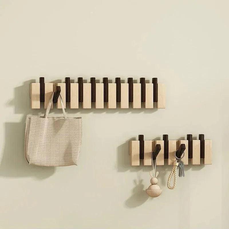 Modern Nordic Foldable Wall Hanging Hooks Hanger │ Rack for Clothes Bags Coat │ Entrance Door Home Decoration - Besontique Home