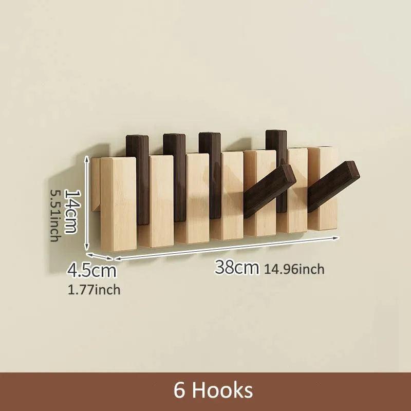 Modern Nordic Foldable Wall Hanging Hooks Hanger │ Rack for Clothes Bags Coat │ Entrance Door Home Decoration - Besontique Home