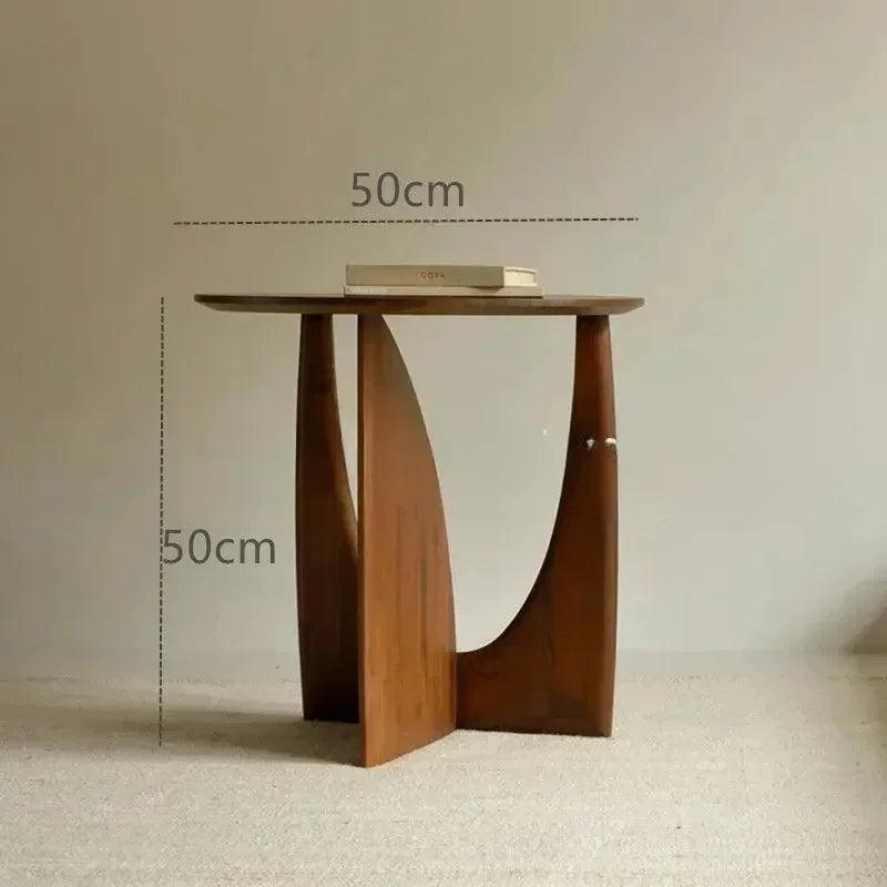 Modern Nordic Low Mini Side Table │ Japandi Wood Simple Coffee Bedside Table Furniture - Besontique Home