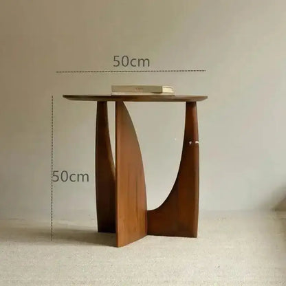 Modern Nordic Mini Side Table │ Japandi Wood Simple Bedside Table Furniture - Besontique Home