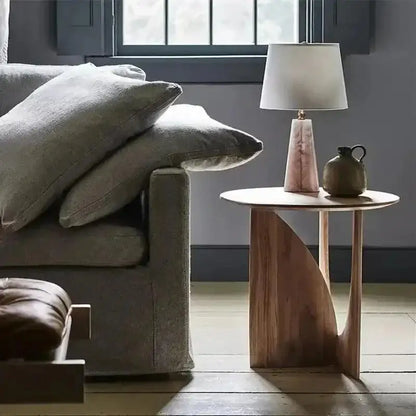 Modern Nordic Mini Side Table │ Japandi Wood Simple Bedside Table Furniture - Besontique Home