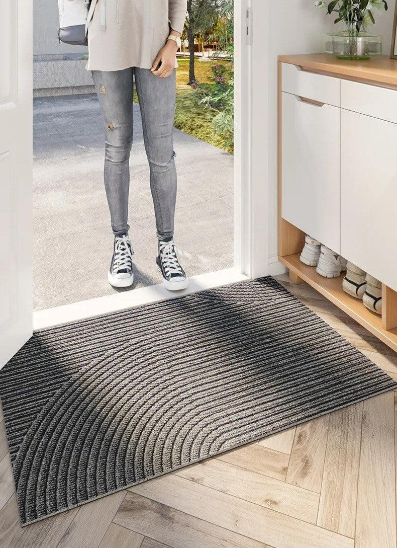 Modern Nordic Stylish PVC Door Mat │ Anti-slip Entrance Floor Rug Mat │ Sand-removing Footpad - Besontique