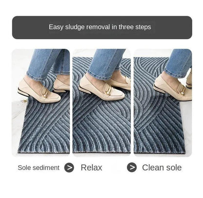 Modern Nordic Stylish PVC Door Mat │ Anti-slip Entrance Floor Rug Mat │ Sand-removing Footpad - Besontique Home