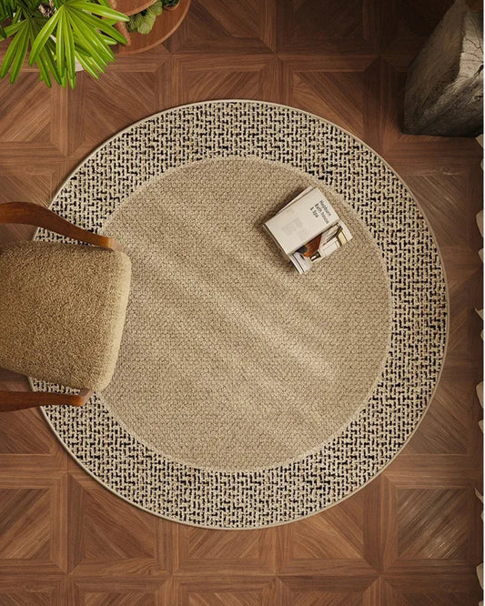 Modern Retro Style Round Non-slip Floor Mat Rug Carpet - Besontique Home