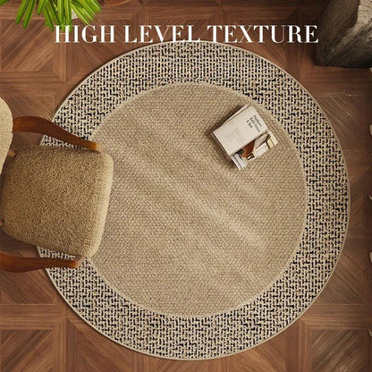 Modern Retro Style Round Non-slip Floor Mat Rug Carpet - Besontique Home