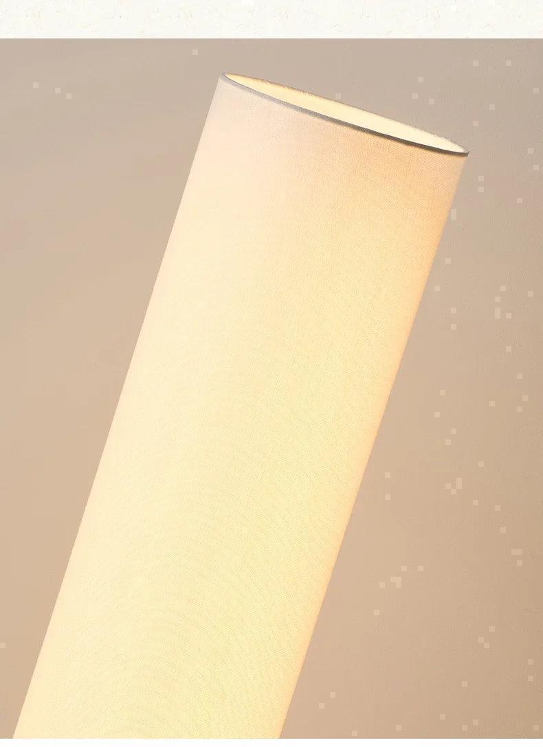 Modern Retro Wood Fabric Tripod Floor Lamp │ Scandinavian Art LED Home Mood Tall Stand Light - Besontique Home