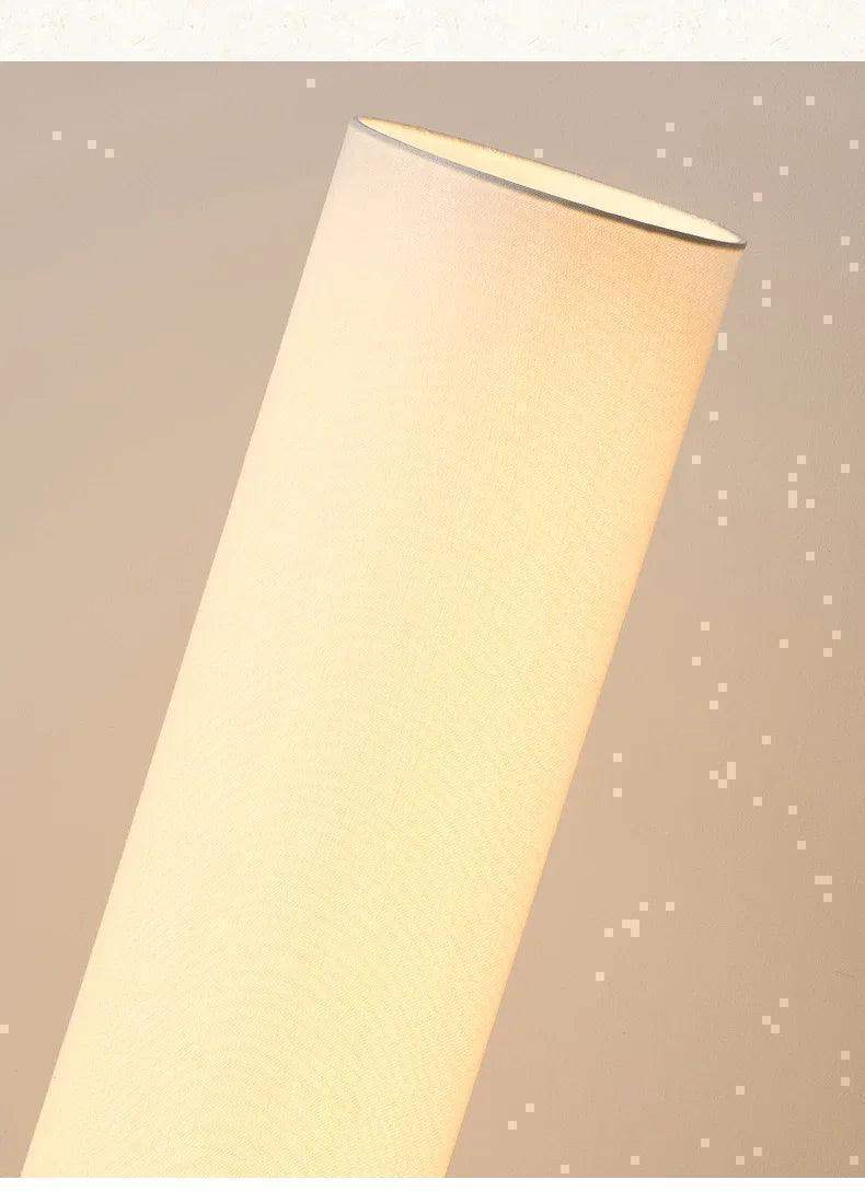 Modern Retro Wood Fabric Tripod Floor Lamp │ Scandinavian Art LED Home Mood Tall Stand Light - Besontique Home