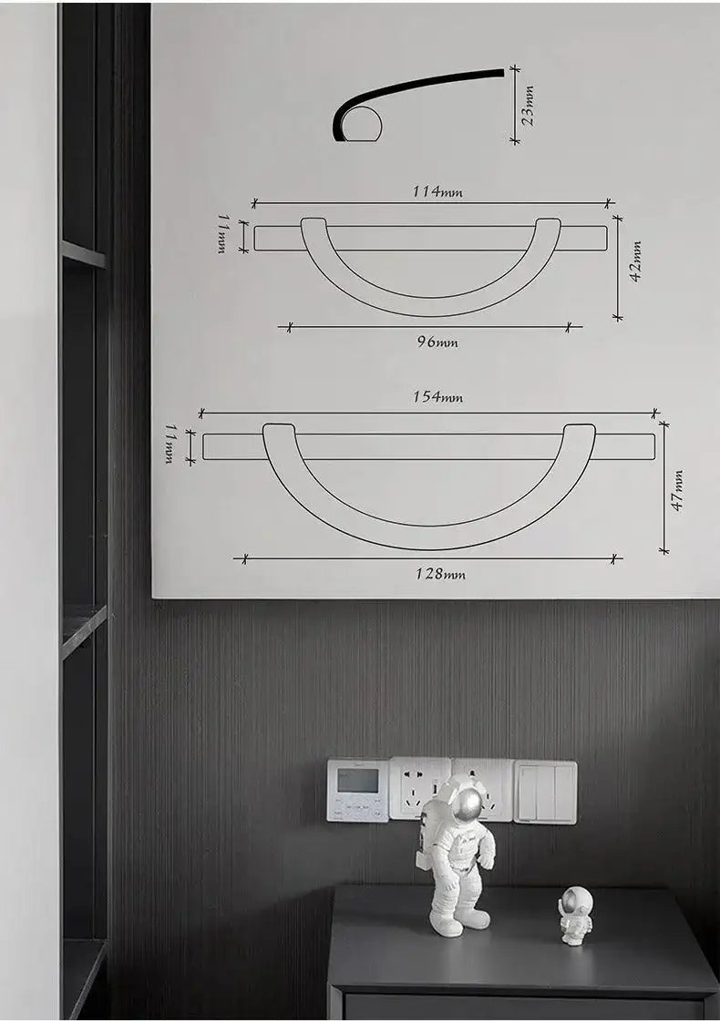 Modern Semi-Circle Shaped Furniture Door Knob │ Luxury Alloy Kitchen Cabinet Handles - Besontique Home