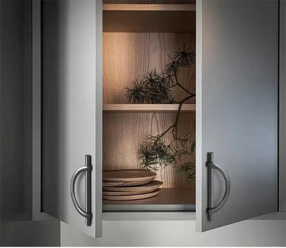 Modern Semi-Circle Shaped Furniture Door Knob │ Luxury Alloy Kitchen Cabinet Handles - Besontique Home
