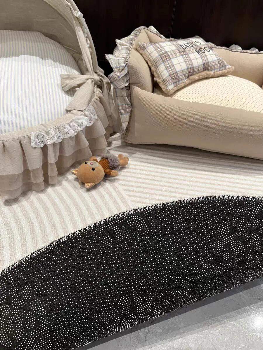 Modern Style Round Decorative Rug │ Neutral Tone Large Plush Carpet │ Minimal Simple Lounge Floor Mat - Besontique Home
