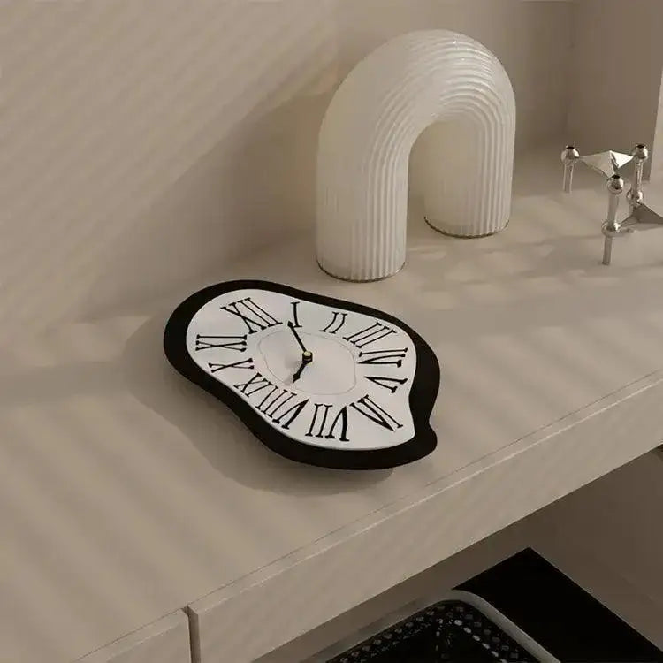 Modern Surrealist Wall Decor Clock │ Salvador Garden Numeral Dali Roman Decorative Clock - Besontique Home