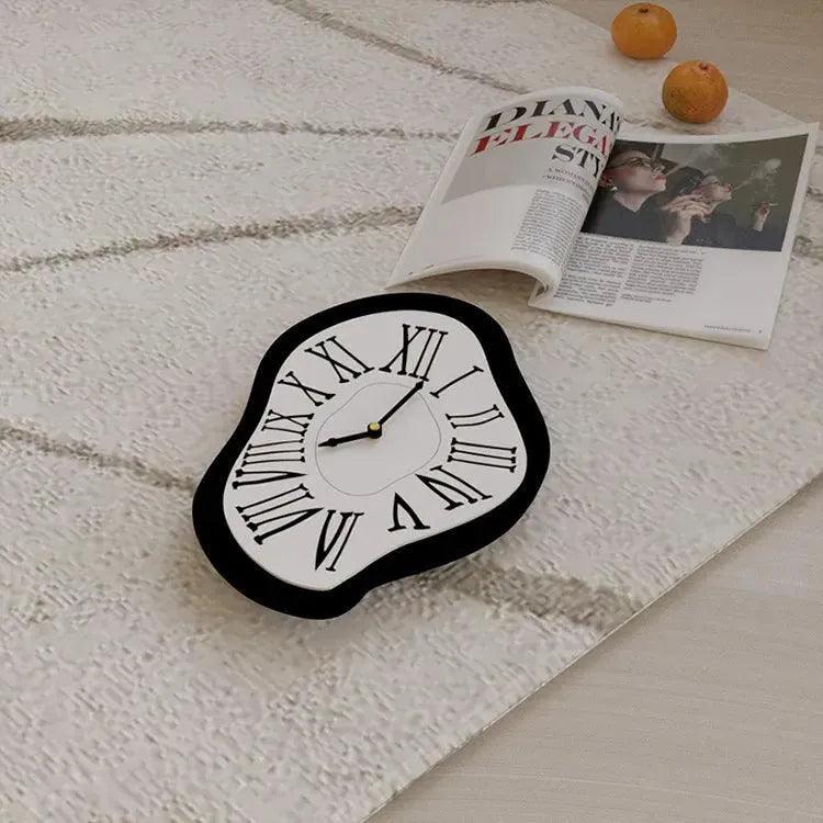 Modern Surrealist Wall Decor Clock │ Salvador Garden Numeral Dali Roman Decorative Clock - Besontique Home