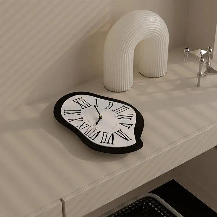 Modern Surrealist Wall Decor Clock │ Salvador Garden Numeral Dali Roman Decorative Clock - Besontique Home