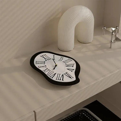 Modern Surrealist Wall Decor Clock │ Salvador Garden Numeral Dali Roman Decorative Clock - Besontique Home