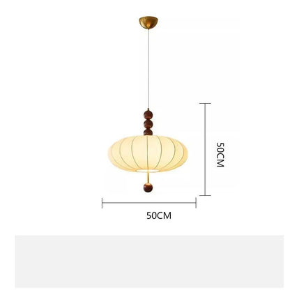 Modern Vintage Cloth Pendant Ceiling Light │ Japandi Retro Chandelier Hanging Lamp - Besontique Home
