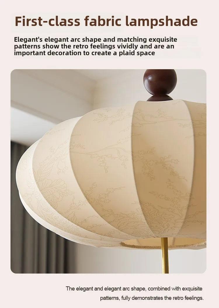 Modern Vintage Cloth Pendant Ceiling Light │ Japandi Retro Chandelier Hanging Lamp - Besontique Home
