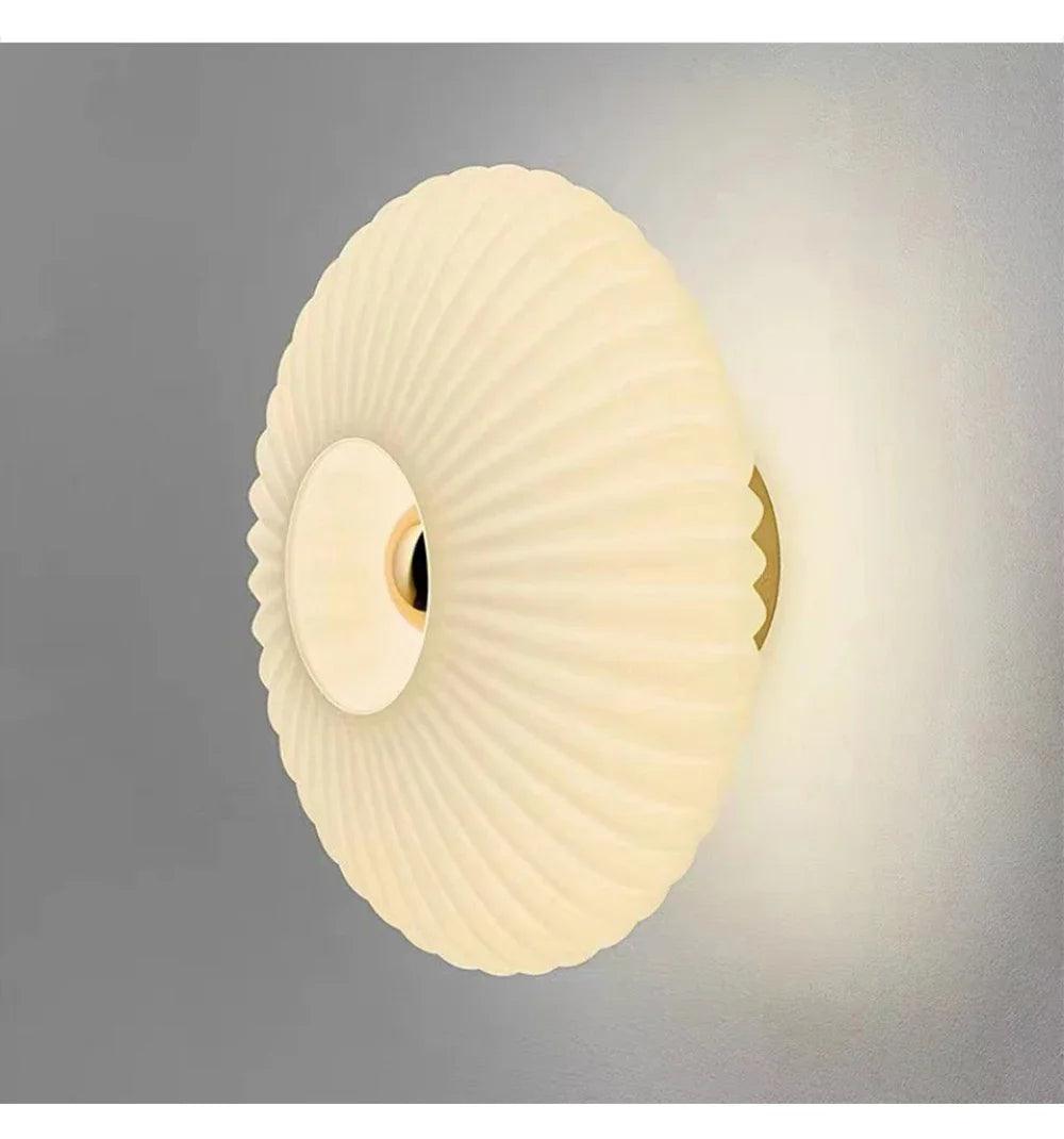 Modern Vintage Glass Wall Lamp Lighting │ Minimal Retro Entryway Hallway Bedside Light - Besontique Home