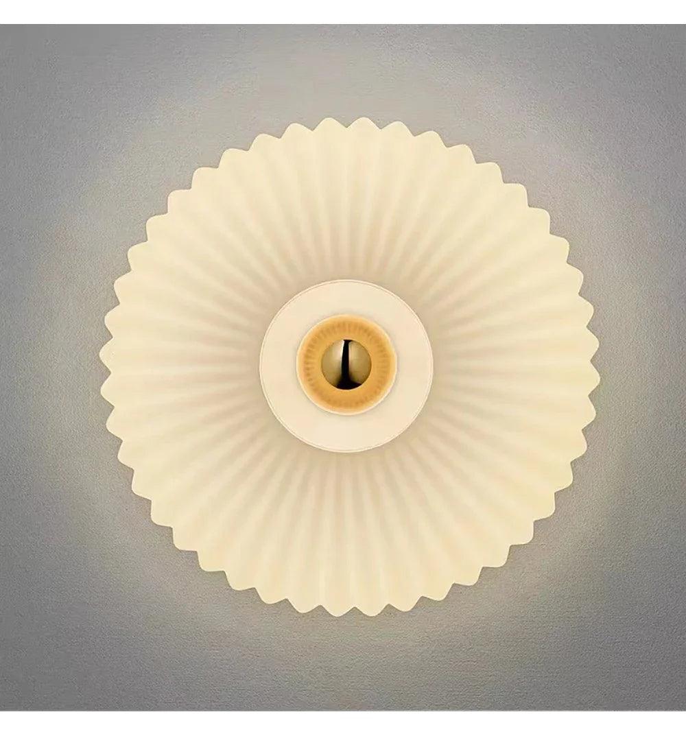 Modern Vintage Glass Wall Lamp Lighting │ Minimal Retro Entryway Hallway Bedside Light - Besontique Home