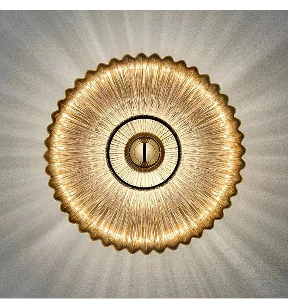 Modern Vintage Glass Wall Lamp Lighting │ Minimal Retro Entryway Hallway Bedside Light - Besontique Home