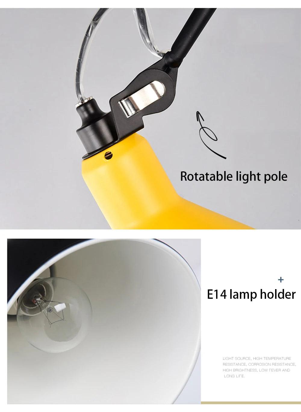 Modern Vintage Swing Arm Wall Lamp │ Nordic Industrial LED Rotating Metal Hanging Light - Besontique Home