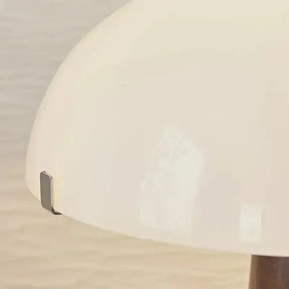 Modern Walnut Wood Marble Base Table Lamp │ Nordic LED Living Bedroom Decor Lighting Desk Light - Besontique Home