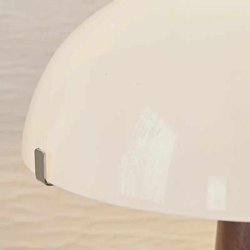 Modern Walnut Wood Marble Base Table Lamp │ Nordic LED Living Bedroom Decor Lighting Desk Light - Besontique Home