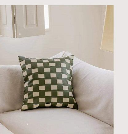 Nordic Brown Green Luxury Cushion Cover - Besontique Home