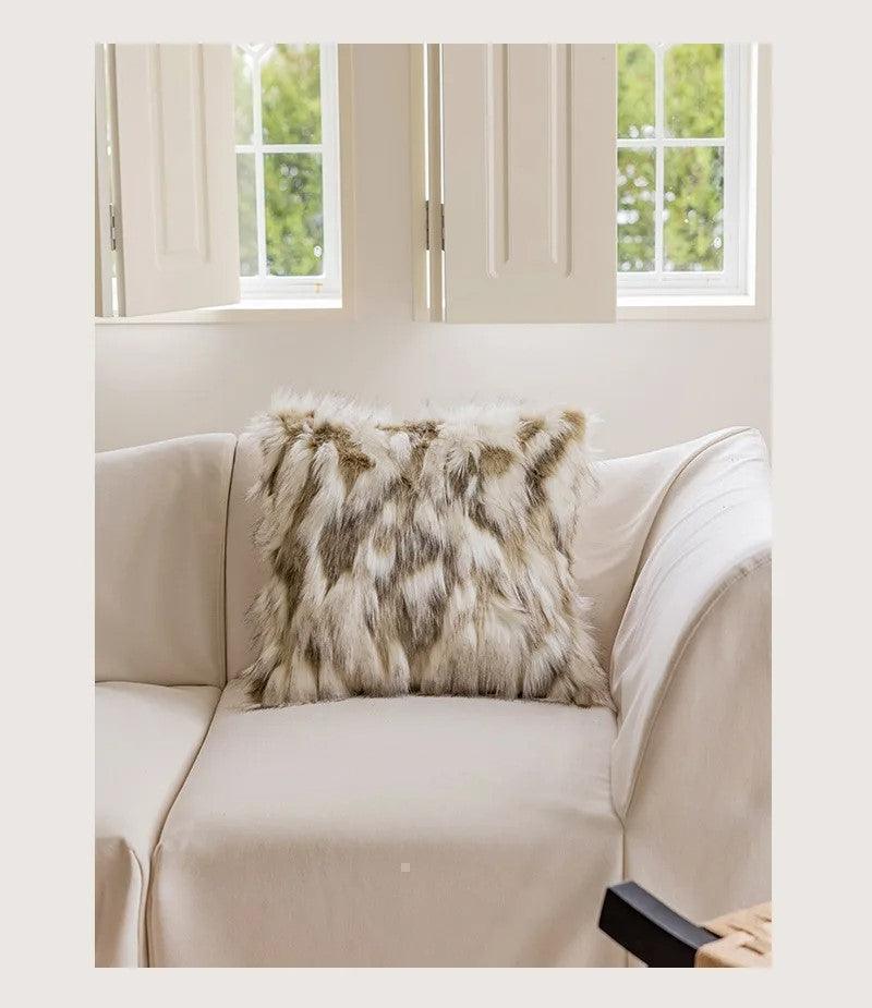 Nordic Brown Green Luxury Cushion Cover - Besontique Home