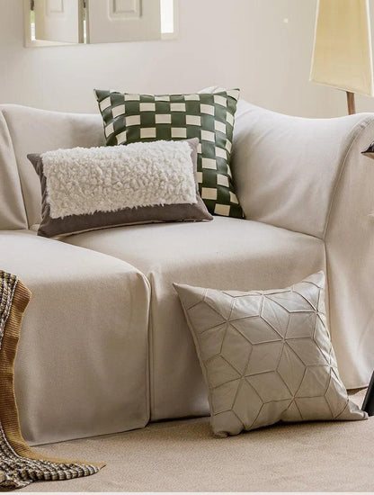 Nordic Brown Green Luxury Cushion Cover - Besontique Home