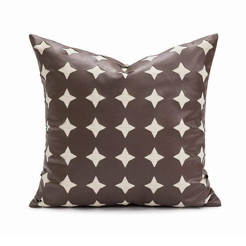 Nordic Brown Green Luxury Cushion Cover - Besontique Home