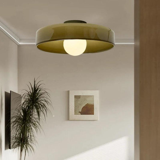 Nordic Color Vitnage Glass Ceiling Lamp │ Modern Minimal Entryway Hallway Hanging Light - Besontique Home