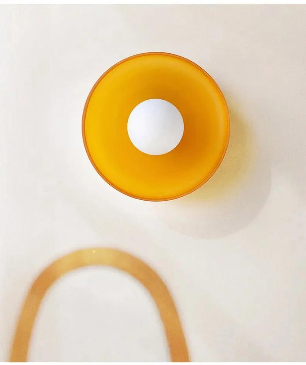 Nordic Color Vitnage Glass Ceiling Lamp │ Modern Minimal Entryway Hallway Hanging Light - Besontique Home