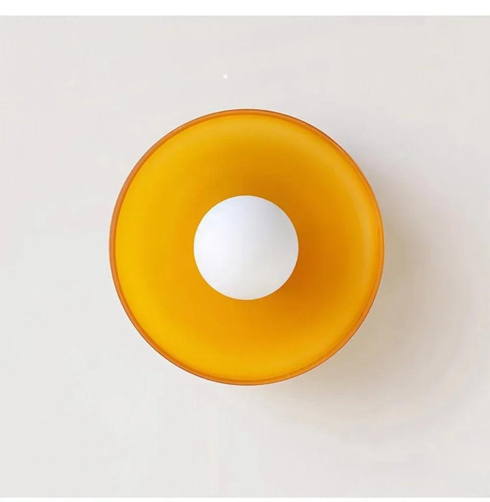 Nordic Color Vitnage Glass Ceiling Lamp │ Modern Minimal Entryway Hallway Hanging Light - Besontique Home