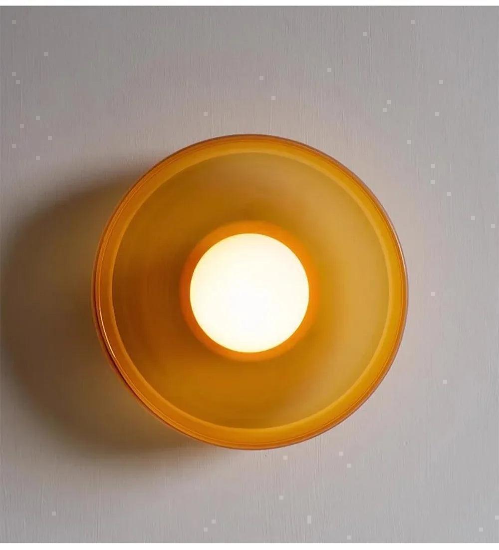 Nordic Color Vitnage Glass Ceiling Lamp │ Modern Minimal Entryway Hallway Hanging Light - Besontique Home