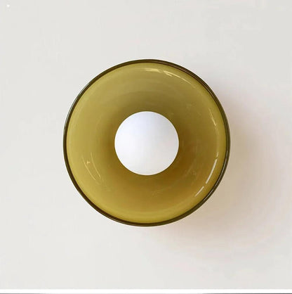Nordic Color Vitnage Glass Ceiling Lamp │ Modern Minimal Entryway Hallway Hanging Light - Besontique Home