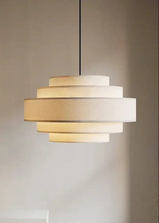 nordic-fabric-white-beige-pendant-big-ceiling-lamp-light-besontique-home-58071 - Besontique Home