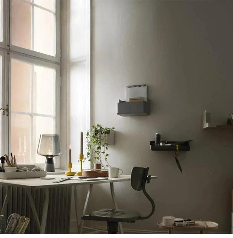 Nordic Glass Cement Table Lamp │ Modern Creative Concrete Desk Lighting in Living Room Bedroom - Besontique Home