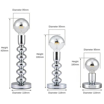 Nordic LED Metal Decorative Night Light │ Modern Vintage Minimal Desk Lamp for Bedroom Decor - Besontique Home