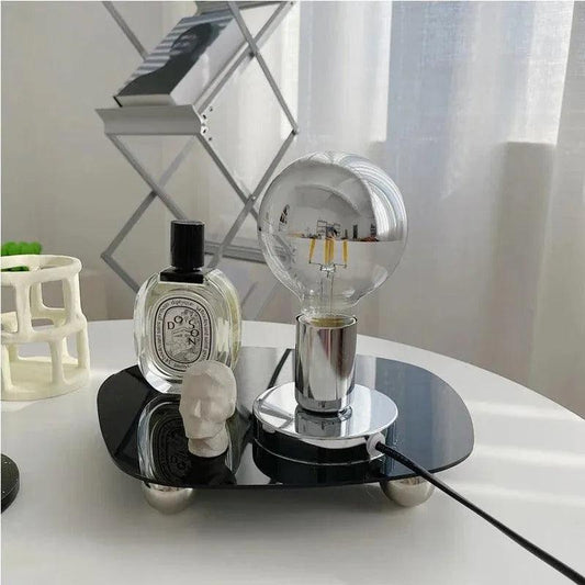 Nordic LED Metal Decorative Night Light │ Modern Vintage Minimal Desk Lamp for Bedroom Decor - Besontique Home