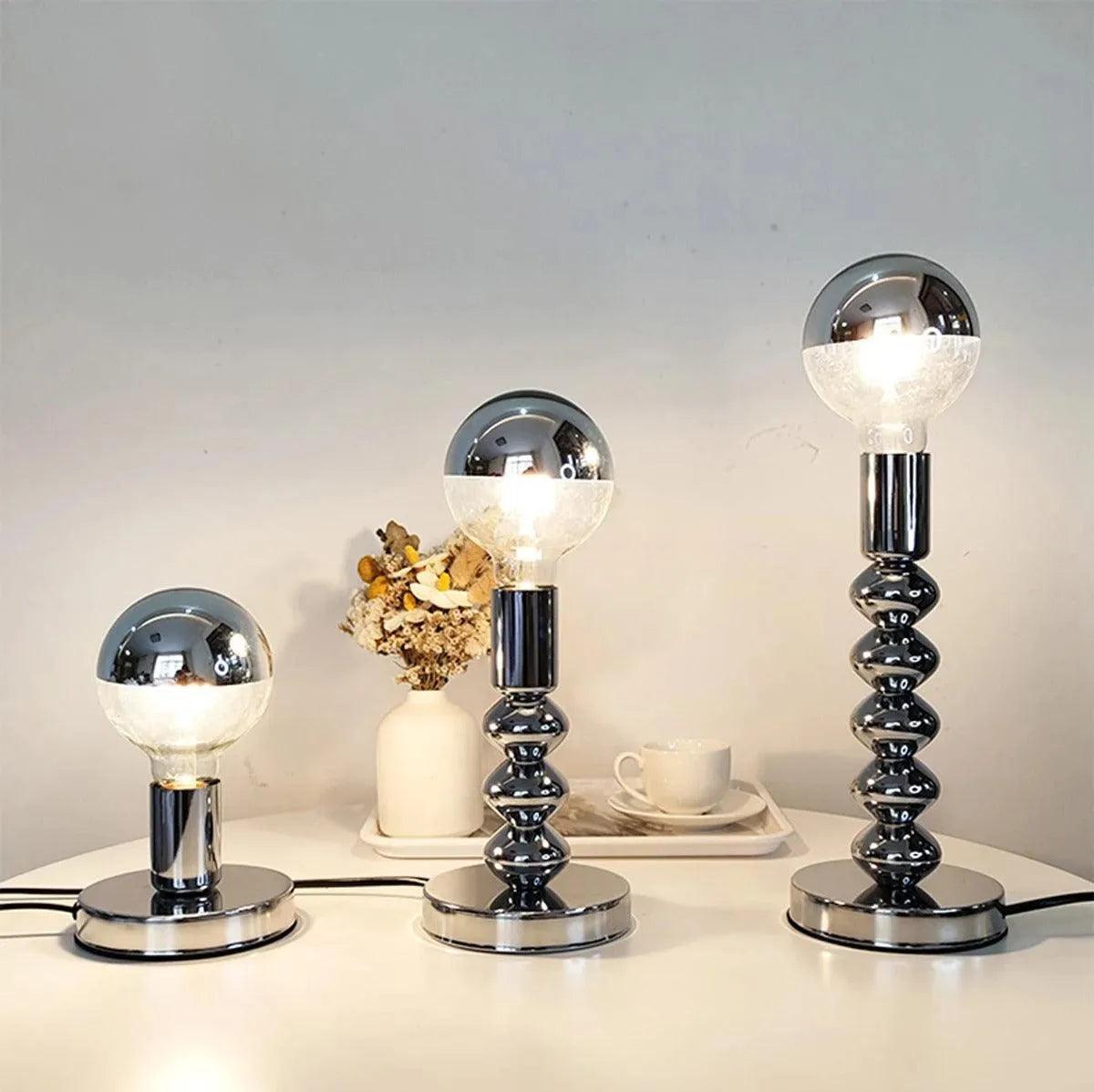 Nordic LED Metal Decorative Night Light │ Modern Vintage Minimal Desk Lamp for Bedroom Decor - Besontique Home