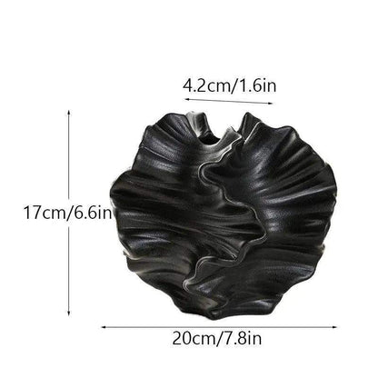 Nordic Minimalist Art Coral Shape Vase │ Ceramic Flower Pampas Grass Pot - Besontique Home
