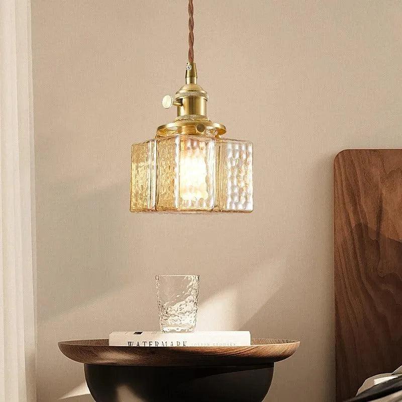Nordic Vintage Glass Pendant Ceiling Lamp Lighting │ Modern Dining Table Chandeliers Hanging Light - Besontique Home