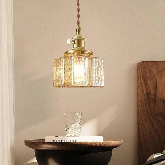 Nordic Vintage Glass Pendant Ceiling Lamp Lighting │ Modern Dining Table Chandeliers Hanging Light - Besontique Home