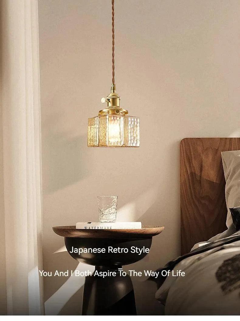 Nordic Vintage Glass Pendant Ceiling Lamp Lighting │ Modern Dining Table Chandeliers Hanging Light - Besontique Home