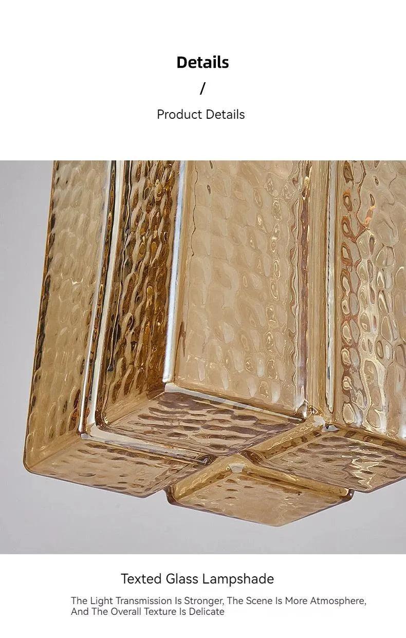 Nordic Vintage Glass Pendant Ceiling Lamp Lighting │ Modern Dining Table Chandeliers Hanging Light - Besontique Home