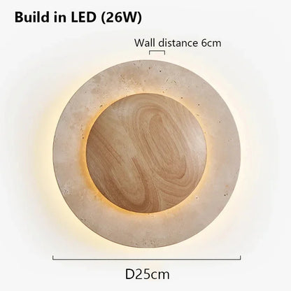 Nordic Wood Cave Stone Wall Light │ Modern Retro Style Wall Mounted Creative Lamp - Besontique Home