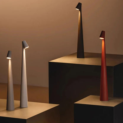 Minimal Dimming USB Chargable Reading Table Lamp │ Modern Small Wireless Portable Light