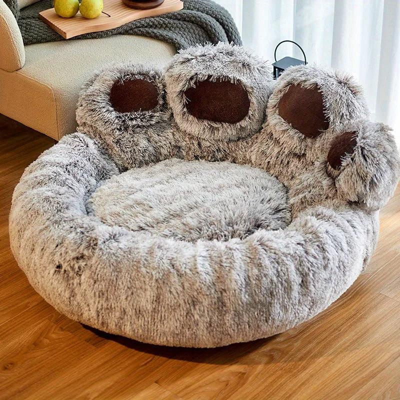 Paw Shape Comfortable Pet Cushion Bed | Pet-Friendly Cat Dog Soft Fluffy Sofa Furniture - Besontique